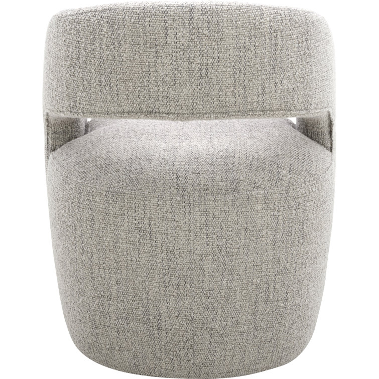 Gray Storm Upholstered Arm Chair with Solid Wood Frame