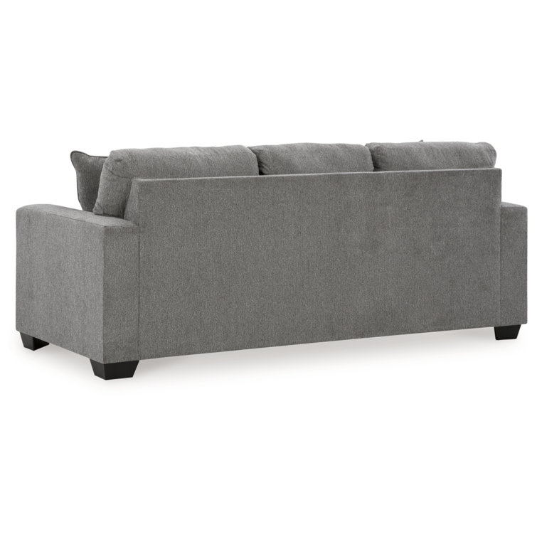 Gray Fabric Queen Sleeper Sofa with Memory Foam Mattress