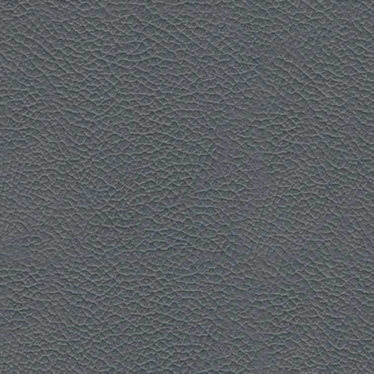 Genoa 88'' Gray Faux Leather Contemporary Sofa