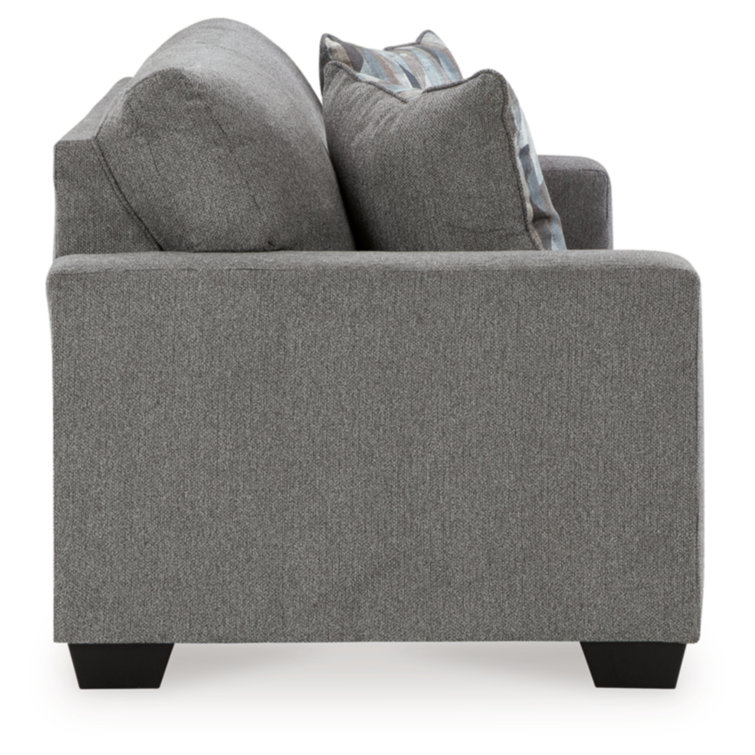 Gray Fabric Queen Sleeper Sofa with Memory Foam Mattress