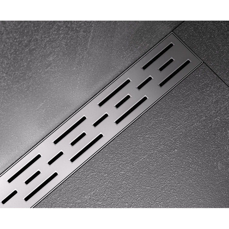 Matte Black 36" Stainless Steel Linear Shower Drain