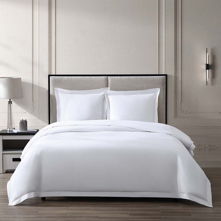 White Queen Ultra Sateen Cotton Duvet Cover Set