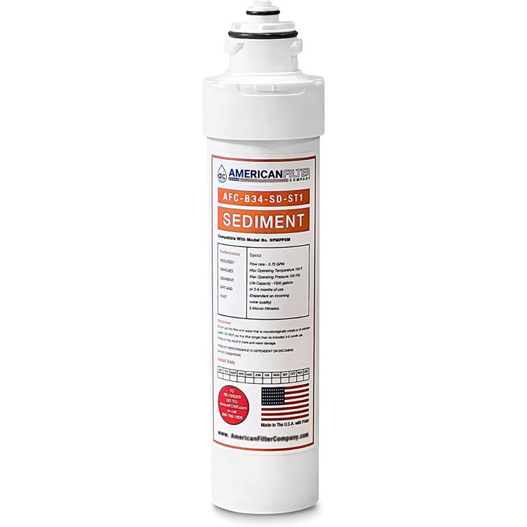 AFC White Plastic Under Sink Replacement Filter