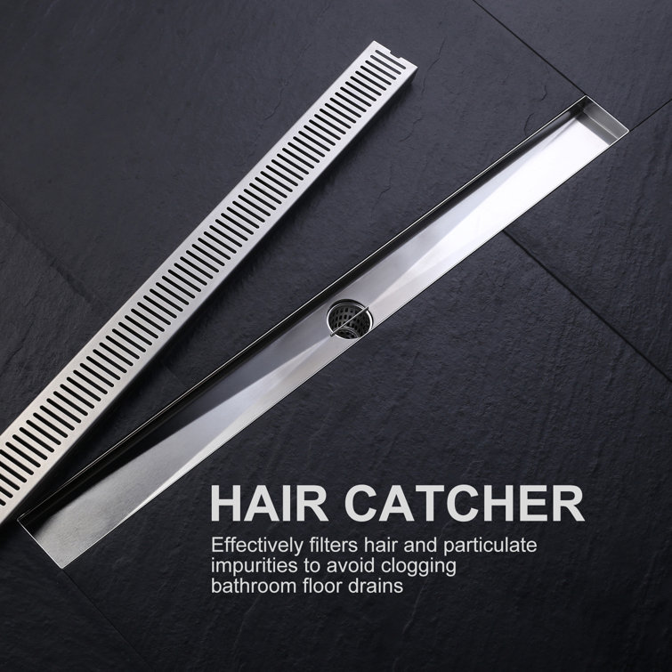 24 Inch Brushed Nickel Stainless Steel Linear Shower Drain