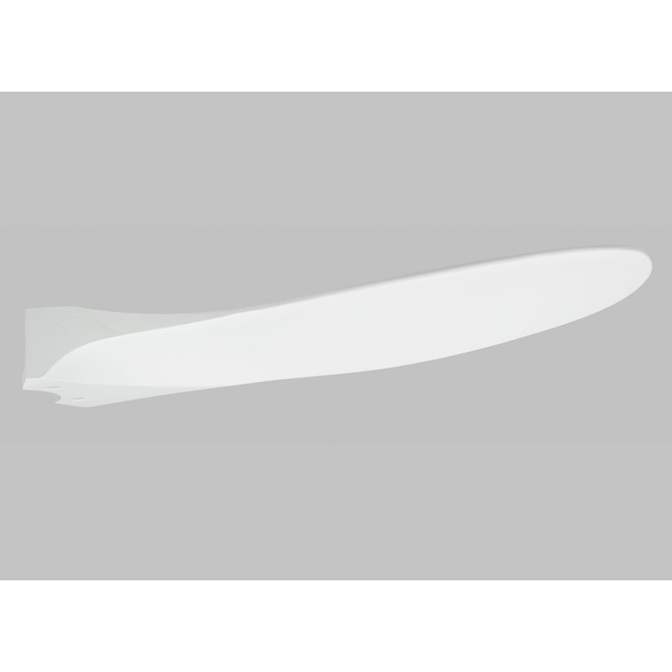 Matte White 52" Solid Wood 3-Blade Ceiling Fan with Remote