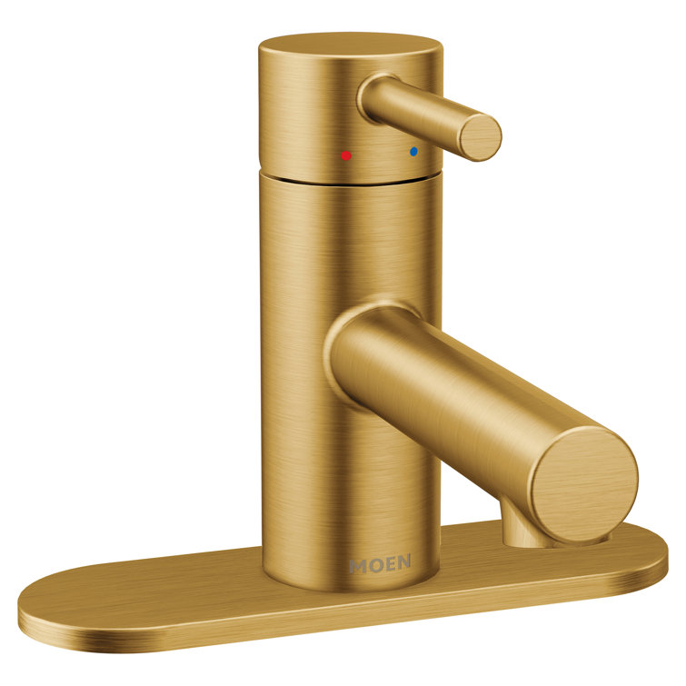 Sleek Align Chrome Single Hole Bathroom Faucet with WaterSense