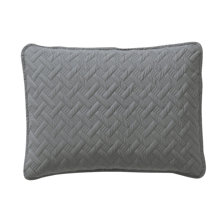 Gray Twin Reversible Microfiber Kids Quilt Set