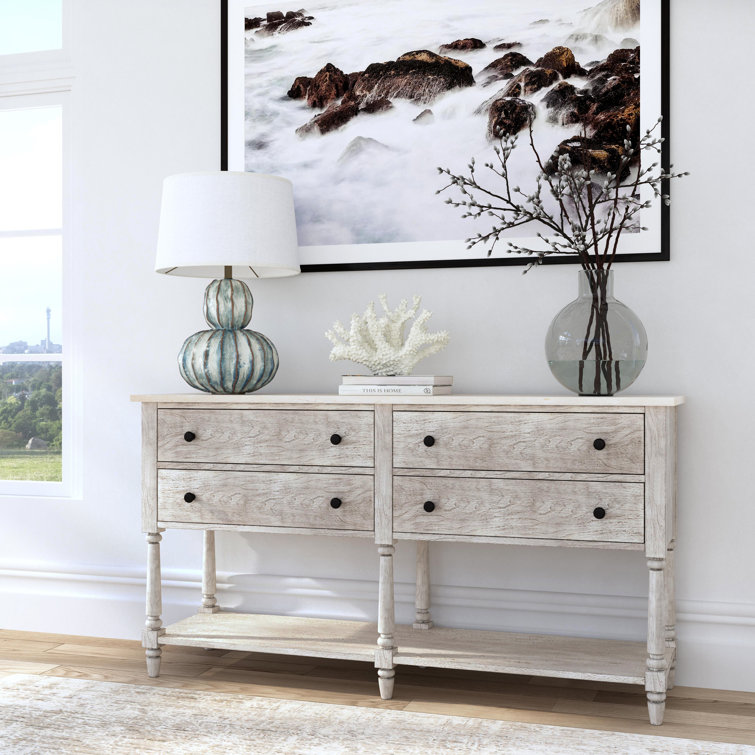 Danielle 65" Gray Marble Transitional Sideboard