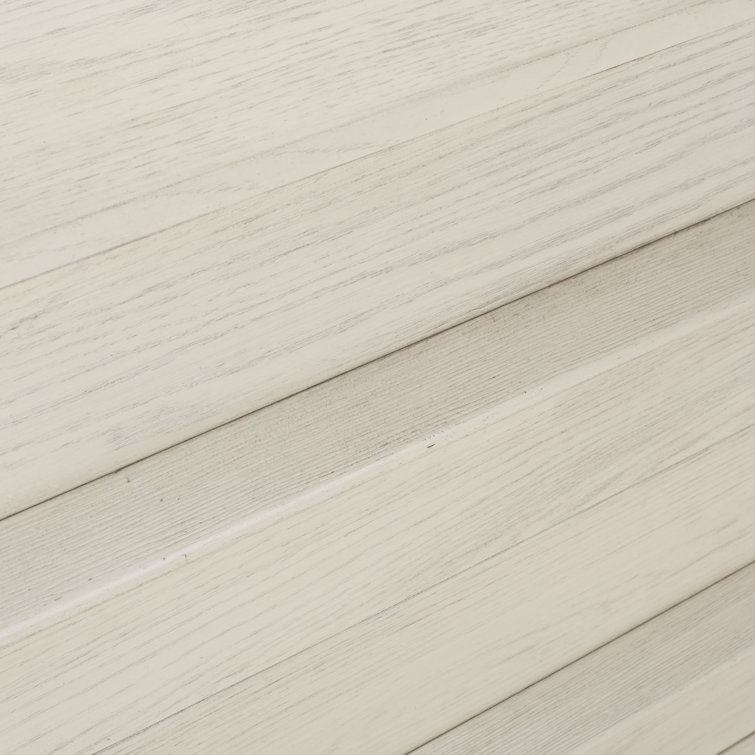 Deirdra Whitewashed Oak 6-Drawer Dresser with Sleek Handles