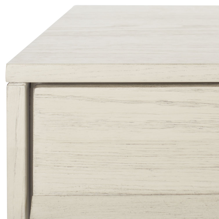 Deirdra Whitewashed Oak 6-Drawer Dresser with Sleek Handles
