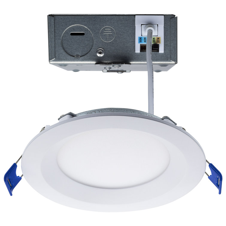 White Aluminum 4-Inch LED Recessed Lighting Kit