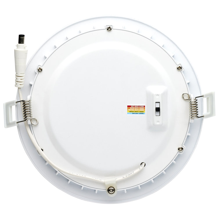 White Aluminum 6-Inch Round LED Downlight