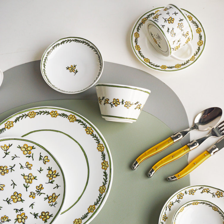 Daisy Chain Floral Ceramic Dessert Bowl