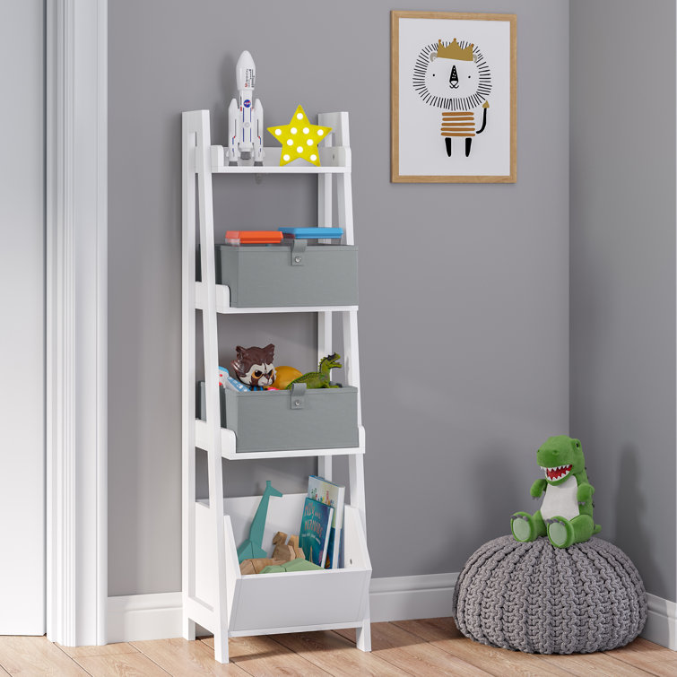 Gray Fabric Collapsible Kids Storage Cube Set