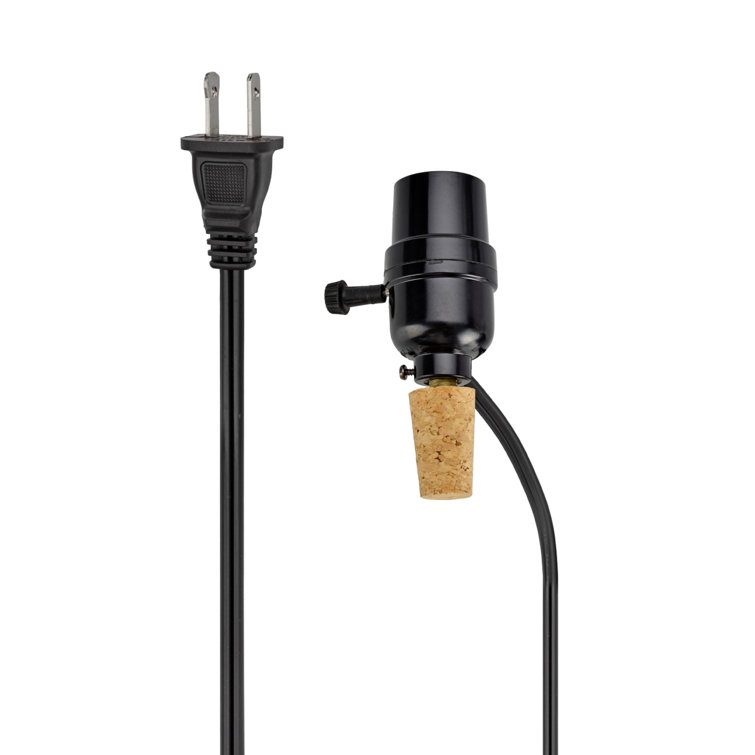 Black Portable Clip-on Wine Bottle Lamp Kit