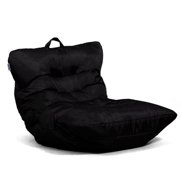 Roma Black Smartmax Bean Bag Chair with Removable Cover