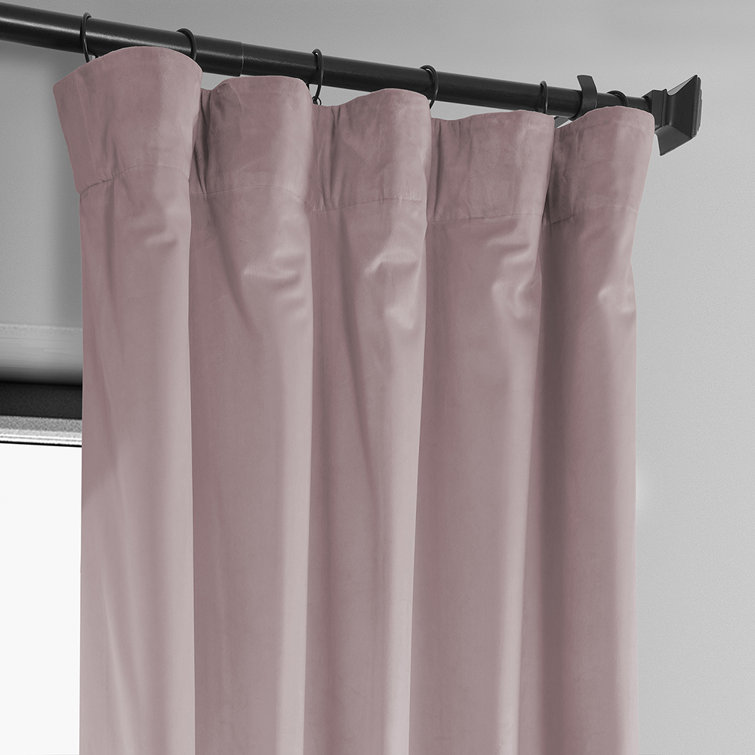 Matra Plush Velvet Curtains for Bedroom - Room Darkening Curtains for Living Room Window Single Panel