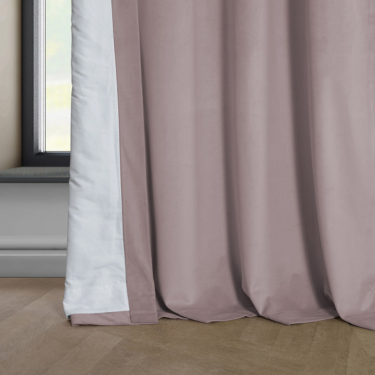 Matra Plush Velvet Curtains for Bedroom - Room Darkening Curtains for Living Room Window Single Panel