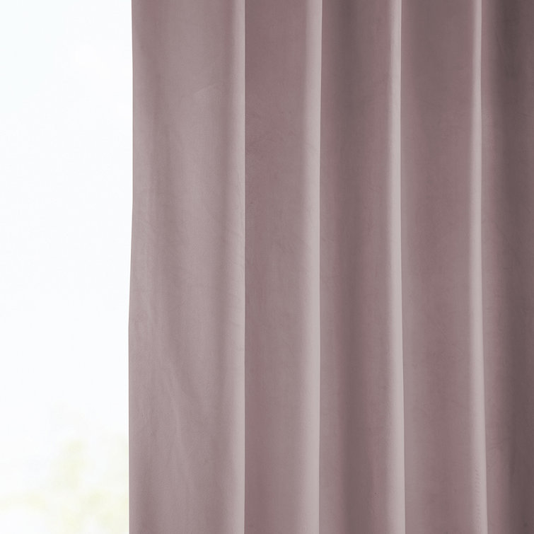 Matra Plush Velvet Curtains for Bedroom - Room Darkening Curtains for Living Room Window Single Panel