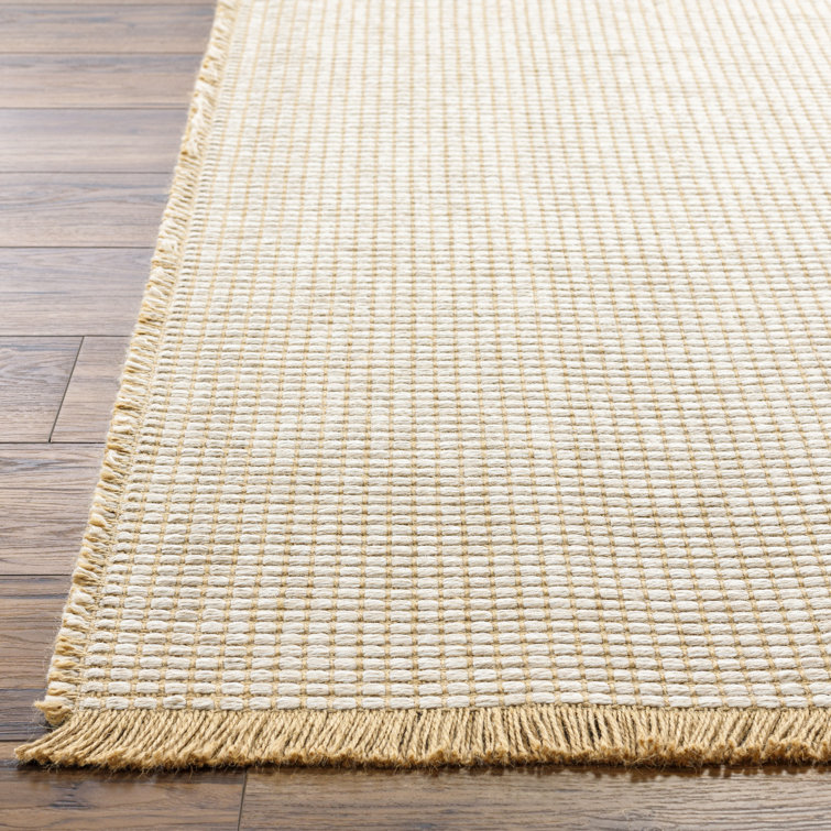 Light Beige Rectangular Synthetic Easy Care Area Rug