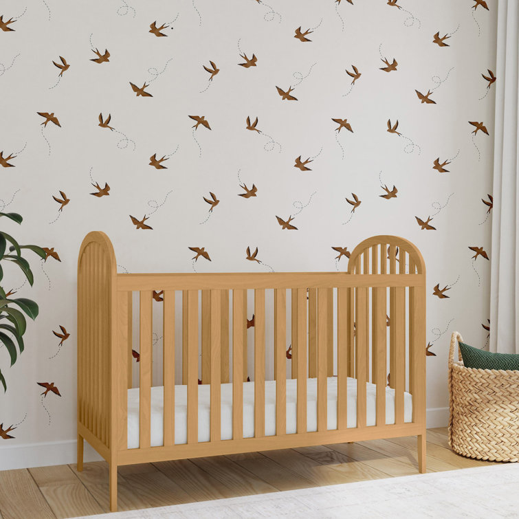 Honey Wood 3-in-1 Convertible Crib