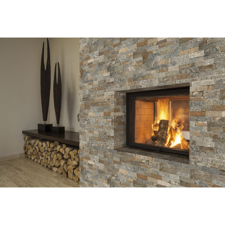 Amber Falls Multicolor Natural Stone Quartzite Wall Tile
