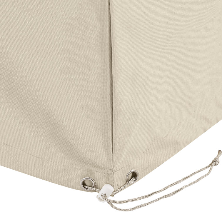 Tan Heavy Gauge Vinyl Outdoor Furniture Cover Set