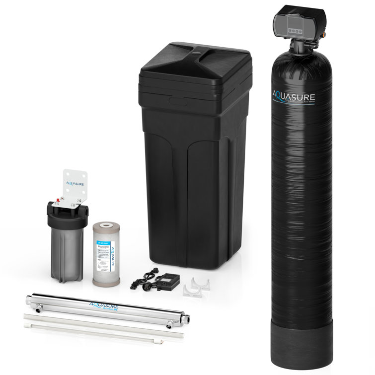 Aquasure Black Triple-Stage Whole House Water Filtration System