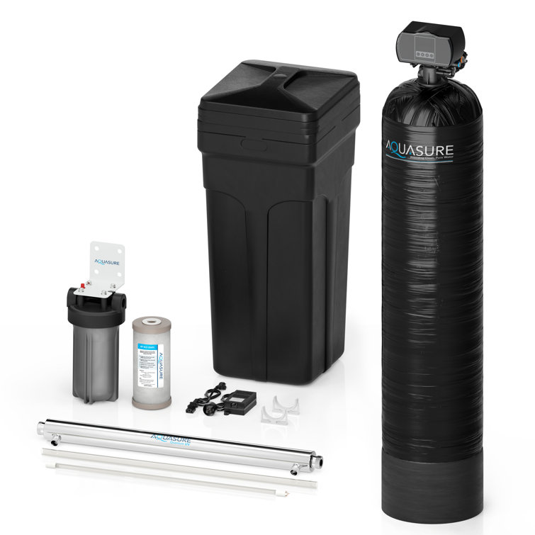 Aquasure Black Triple-Stage Whole House Water Filtration System