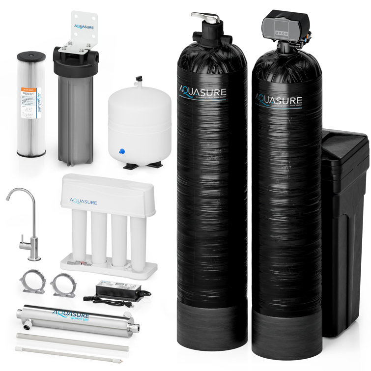 Aquasure Elite 70,000 Grains Black Reinforced Fiberglass Water Treatment System