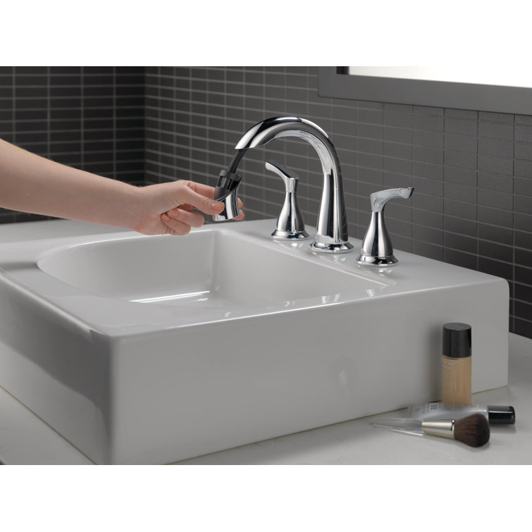 Broadmoor Chrome 8-Inch Widespread Double Handle Bathroom Faucet