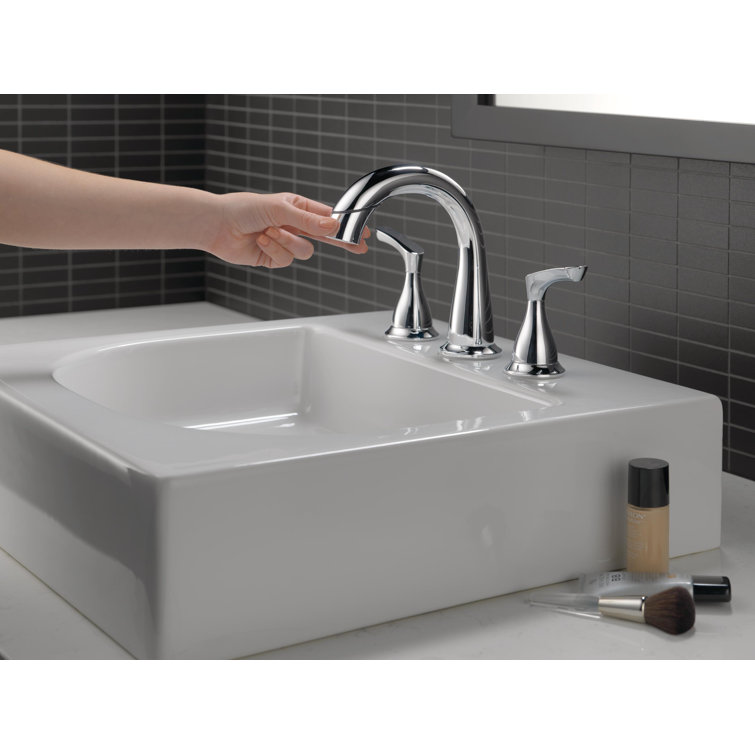 Broadmoor Chrome 8-Inch Widespread Double Handle Bathroom Faucet
