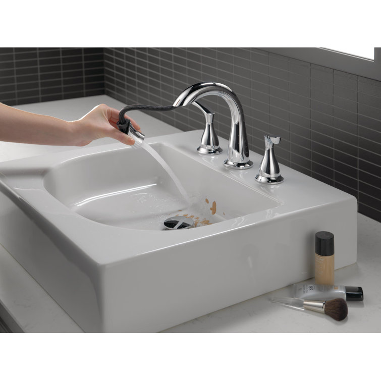 Broadmoor Chrome 8-Inch Widespread Double Handle Bathroom Faucet