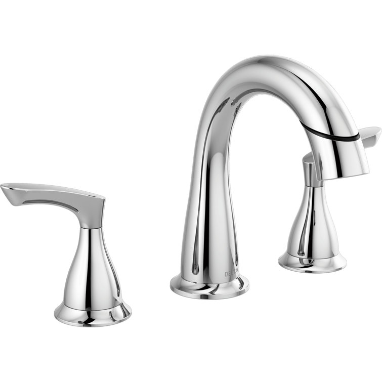 Broadmoor Chrome 8-Inch Widespread Double Handle Bathroom Faucet