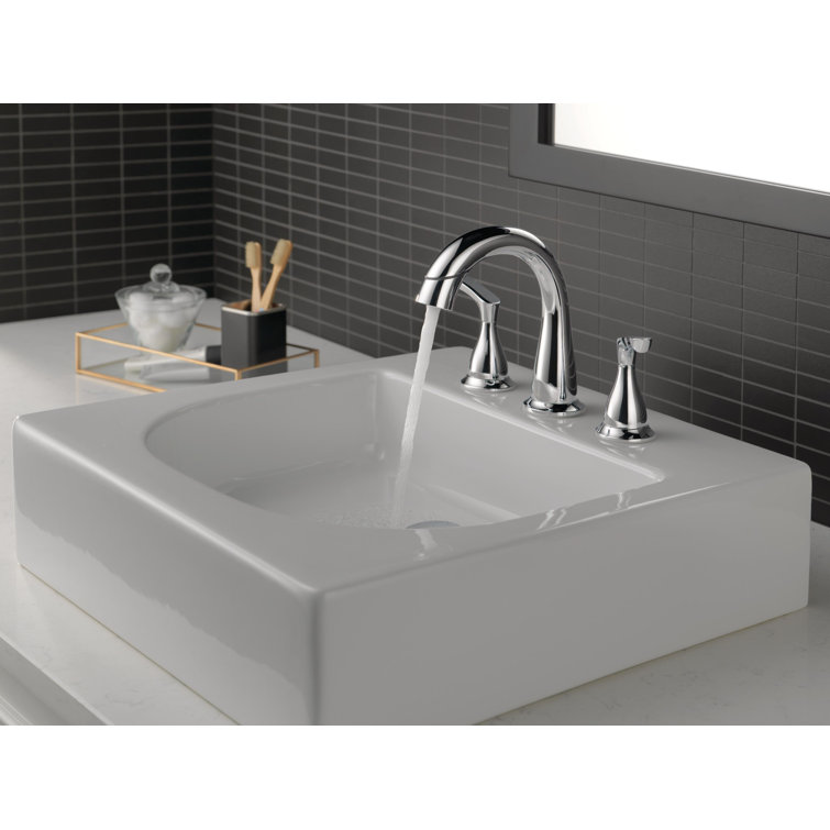 Broadmoor Chrome 8-Inch Widespread Double Handle Bathroom Faucet