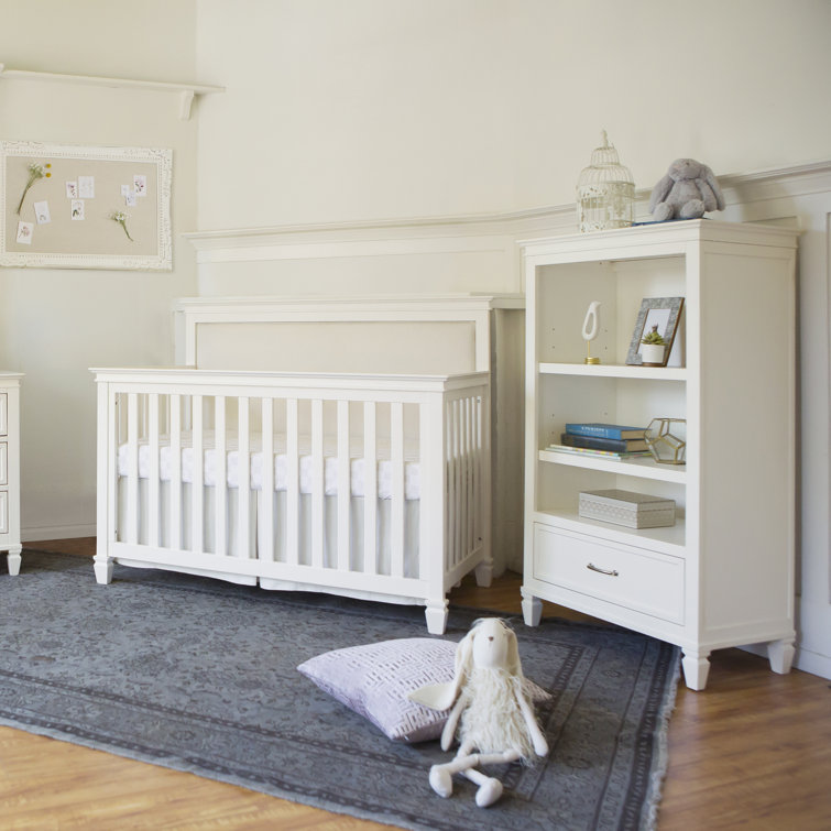 Darlington Classic French Country Inspired Kids Bookcase in Warm White