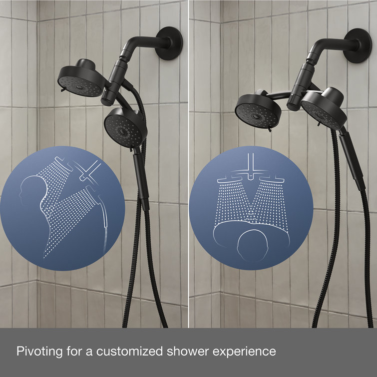 Purist Brushed Brass 2-in-1 Multifunction Shower Combo Kit