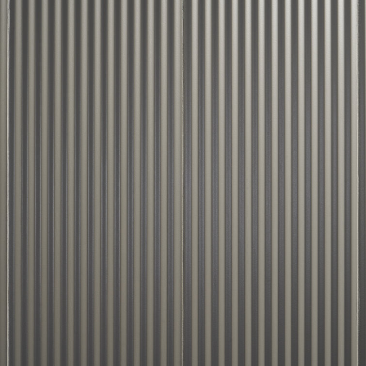 Smoke Gray 3D Matte Ceramic Wall Tile 11.41 x 35.37 Inch