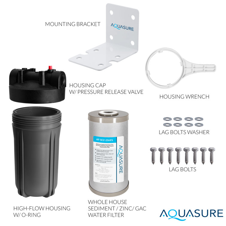 Quantum Series Triple-Stage 12-GPM UV Whole House Water Filtration System