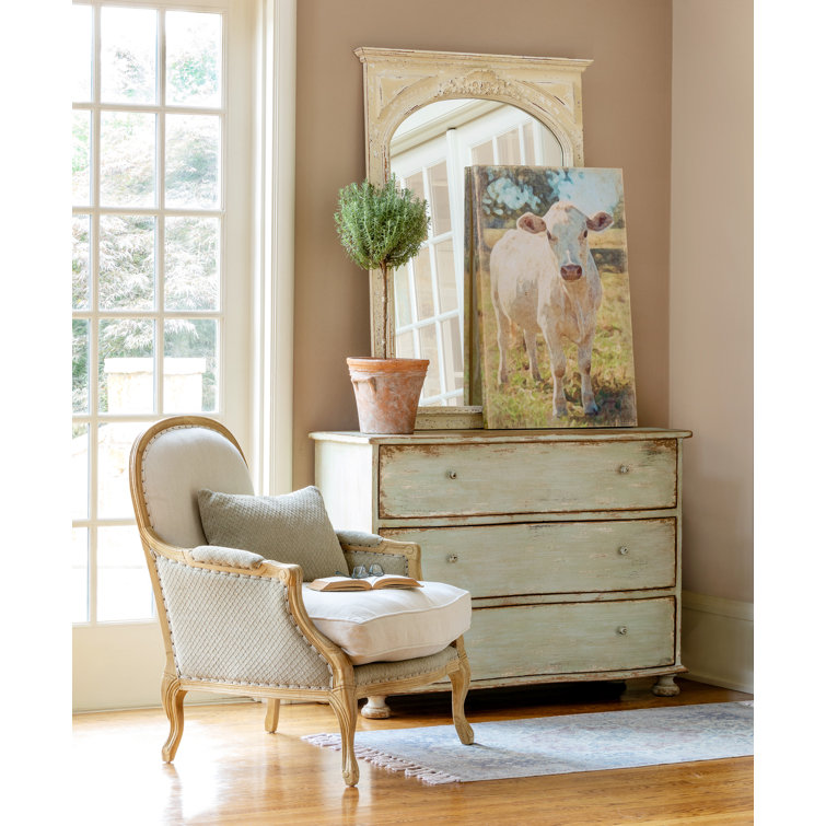 Multicolor Charolais Cow Canvas Print Wall Art, 36-inch