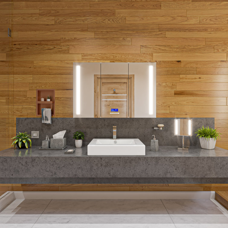 Gray Matte Solid Concrete 7-Piece Bathroom Accessory Set