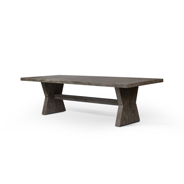 Black Burnt Oak Rectangular Dining Table for Ten