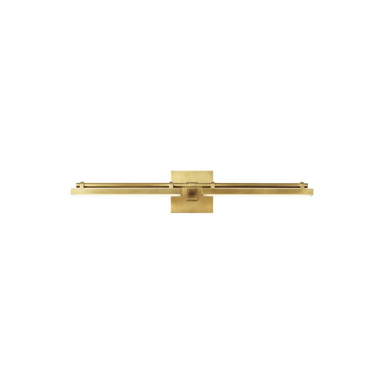 Natural Brass Dimmable LED Outdoor Bath Bar Light