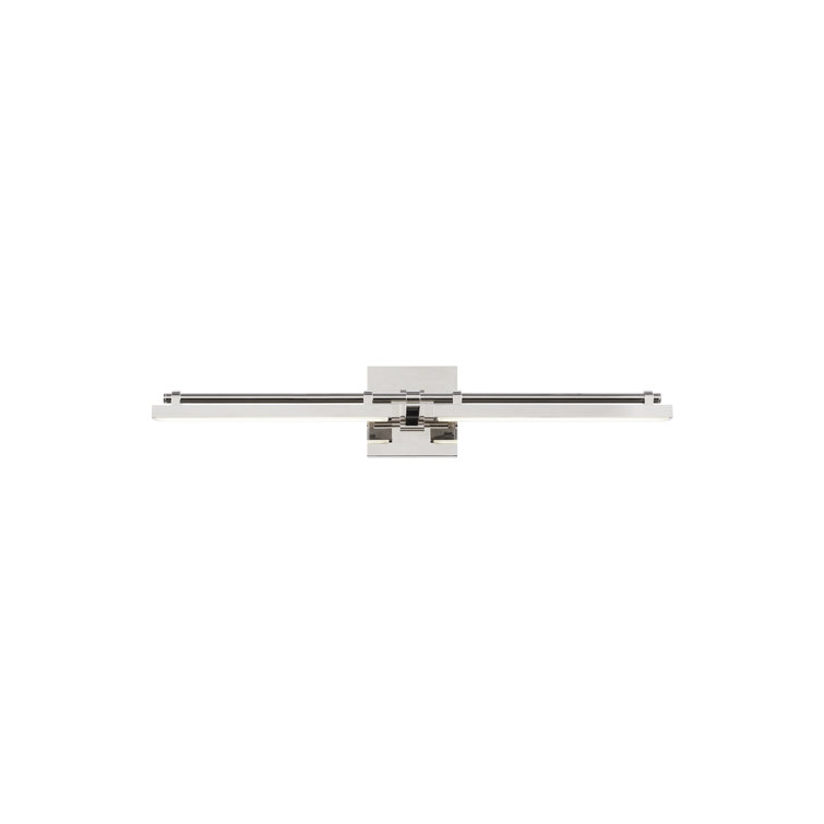 Polished Nickel Dimmable LED Vanity Bath Light