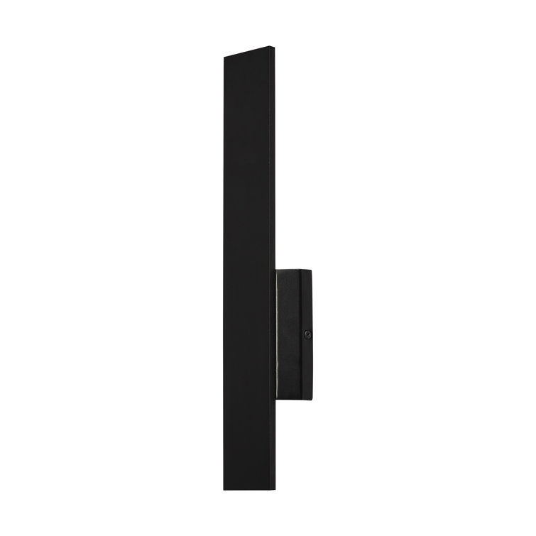Black Aluminum Dimmable LED Outdoor Wall Sconce