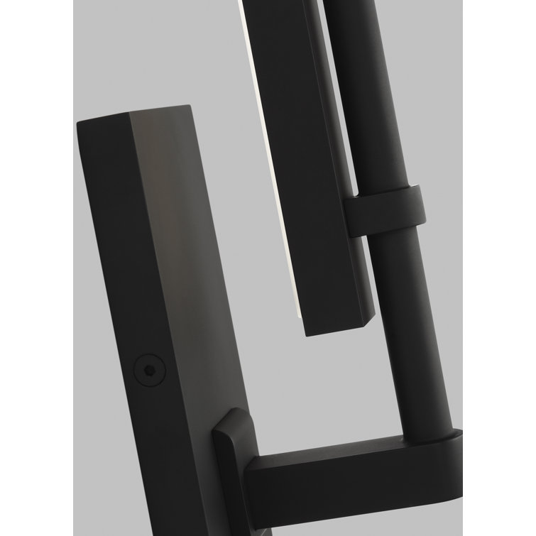 Nightshade Black Dimmable Outdoor LED Wall Sconce with Acrylic Shade