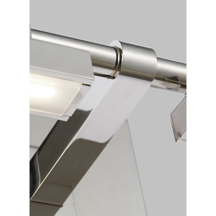 Polished Nickel Dimmable LED Vanity Bath Light