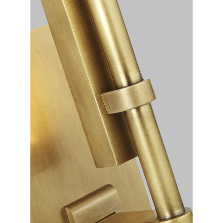 Natural Brass Dimmable Outdoor LED Wall Sconce