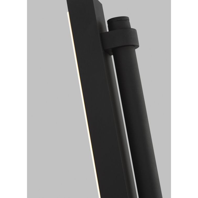 Nightshade Black Dimmable Outdoor LED Wall Sconce with Acrylic Shade