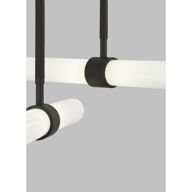 Nightshade Black LED Chandelier 4-Light Integrated 32W